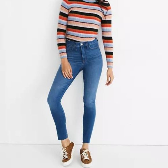 Madewell Denim - Madewell 10" High-Rise Roadtripper Jeans Raw Hem